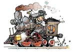 Steam Engine Locomotive Mens & Kids T-shirt #4089 Dave Deal Lionel Train No.. Fixed Price $17.95.