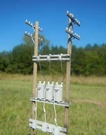 Ho Scale Ft Three-phase Down-line Regulator Assembly Kit (2300). Fixed Price $20.00.