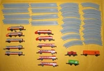 1989 Galoob Micro Machines Train Lot Bullet & Tgv +++ 24 Track. Fixed Price $75.00.