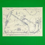 Vintage 1947 Display Art "an Ideal Lionel Model Layout" By Robert M. Sherman. Fixed Price $115.87.