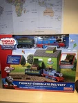 Thomas Jolly Chocolate Delivery Trackmaster Friends Train W Box. Fixed Price $89.99.