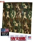 2-USA Made Army Green Hardwood Camouflage Bandana Head Neck Wrap Scarf. Fixed Price $11.99.