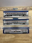 (3) Bachmann Model Train Scale Amtrak Passenger Cars 21917 9350 Set Lot. Fixed Price $75.00.