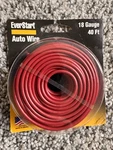 Ever Start Auto Wire 18 Gauge 40 Feet Red New. Fixed Price $8.00.