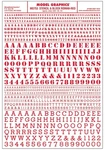 Woodland Scenics Dry Transfer Numbers & Alphabet Stencil/block Roman Red 753. Fixed Price $7.61.