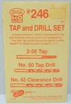 Kadee 246 And Drill Tool Set 2-56 Tap/no. 50 /NO.43 Clearance. Fixed Price $17.30.