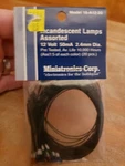 Miniatronics 18-A12-20 Volt 2,4MM Assorted Colored Bulbs With Leads (20) New. Fixed Price $19.99.