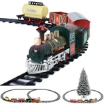Premium Electric Christmas Train Tracks Set W/ Lights Sound Kids Toy Around Tree. Fixed Price $39.95.