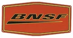 Microscale Embossed Die-cut Metal Sign Burlington Northern Amp; Santa Fe. Fixed Price $13.60.