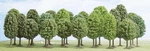 Deciduous (pack Of 25 Trees) Ho/tt Gauge Busch 6487. Fixed Price $79.66.