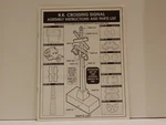 Lionel Cardboard Railroad Crossing Signal Instructions Only 1994. Fixed Price $8.25.