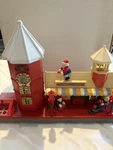 Vintage Christmas Animated Northpole Station Talking Toy Shop Santa Claus. 1993. Fixed Price $24.00.