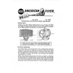 Gilbert Ho American Flyer Trains 35209 35210 Radar Beacon Instruction Sheet Copy. Fixed Price $9.99.