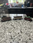 New Bright Dickensville Village Limited Replacement Passenger Cars Set Of 3. Fixed Price $14.99.