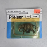 Preiser Ho Scale Elephant Walking # 621 Model Railroad Layout Figure Old Stock. Fixed Price $9.99.