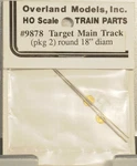 Overland 9878 Ho Scale Target Main Track Round 18" Dia Np Brass Part (pack Of 2). Fixed Price $10.39.