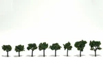 Woodland Scenics New 2025 Medium Green Trees 3/4" To 1" 8 Pcs TR1501. Fixed Price $11.00.