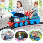 Electric 6V Kids Ride On Train 1-3YEARS Toddler Toys Tracks+whistle+music+lights. Fixed Price $139.90.