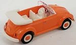 Wiking New Ho 1/87 Scale Volkswagen Vw Bug Cabriolet/convertible Orange/cream. Fixed Price $19.99.
