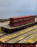 Omk Osborn Models #1143 Ho Scale 40' Steel I Beam Load 8 Pack New!!!. Fixed Price $11.99.