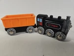 Hape Wooden Railway Train Engine And Car Made Germany. Fixed Price $9.95.
