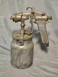 Vintage Devilbiss JGA-502 Hvlp Paint Sprayer With Metal Canister. Fixed Price $50.00.