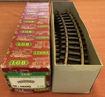 Lgb Scale R775 Train Curve Track Lehmann 1990 W Germany Brass #1500 Box. Fixed Price $75.00.