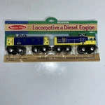 Melissa & Doug Locomotive Diesel Engine Wooden Train Retired - Vhtf See Desc. Fixed Price $42.99.