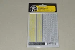 Ho Dry Transfer Decals Woodland Scenics DT503 Gothic Outline Letters Numbers. Fixed Price $9.00.