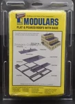 Walthers 933-3280 Cornerstone Modulars Flat & Peaked Roofs With Base. Fixed Price $9.95.
