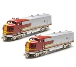 Menards Gauge Powered Santa Fe F3 Diesel Locomotive & Dummy Aa Set - Never Ran. Fixed Price $349.99.