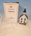 Model Train Village The Church 6350 Power W/ Lights & People. Fixed Price $19.99.