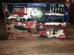 35 Pc Train Set North Pole Junction Christmas Blue Hat Toy Track Lights Sounds. Fixed Price $17.41.
