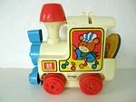 Tomy Vintage 1975 Tuneyville Choo Train With 2 Record Disc- Untested. Fixed Price $19.99.