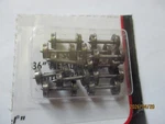Atlas # 22036 Metal Wheels 36" 12 Axles Per Pack. N-scale. Fixed Price $15.95.