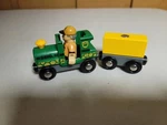 Brio World Wooden Railway Green Safari Train With Cargo & Figure. Fixed Price $17.00.