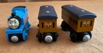 Fisher-price Thomas Annie And Clarabel Wooden Railway Train Cars Model Y4422. Fixed Price $48.50.