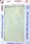 Microscale Decal Ho #90001 Alphabets & Numbers Railroad Roman -- White. Fixed Price $6.75.