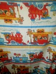 Vtg Rare 1983 Clubhouse Caboose Train Childrens Full Sheet Fitted Retro Animals. Fixed Price $23.79.