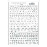 Woodland Scenics MG758 Model Graphics, Script / Old English Letters, Silver. Fixed Price $7.99.