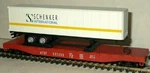 Ho Scale Train Schenker International Trailer Atsf Flat New. Fixed Price $15.99.