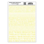 Woodland Scenics Dry Transfer Decals MG749 Numbers 45 Usa Gothic Yellow. Fixed Price $8.79.