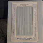 Microscale Decal PS-4- 1/32 Silver Instant Stripes, Unopened Package. Fixed Price $5.00.