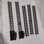 Lot 5 Vtg 1998 Lemax Village Train System 3 Packs Of #84211 12" Straight. Fixed Price $60.00.