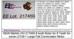 New Rklin Ho 217450 8 Tooth Rotor For Some Lfcm = Large Flat Commutator Locos. Fixed Price $12.50.