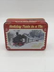 "holiday Train Tin" Westminster - Locomotive, 3 Cars, 12 Piece Track. Fixed Price $14.99.