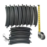 Vtg Lot Of 12 Bachmann E-z Track Railroad Curve Parts Replacements. Fixed Price $17.80.