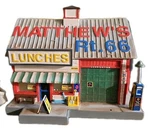 Lefton 1996 RT.66 Matthew Country Store Gas Station Lighted Building Works. Fixed Price $99.99.