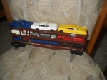 Lionel-trailer Train--n & --rttx 9129 Double Deck Rack W/9 Autos. Fixed Price $49.95.
