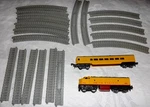 Lone Star Treble-o-lectric Scale 19 Pc Track & Union Pacific 1402A Engine Car. Fixed Price $19.99.